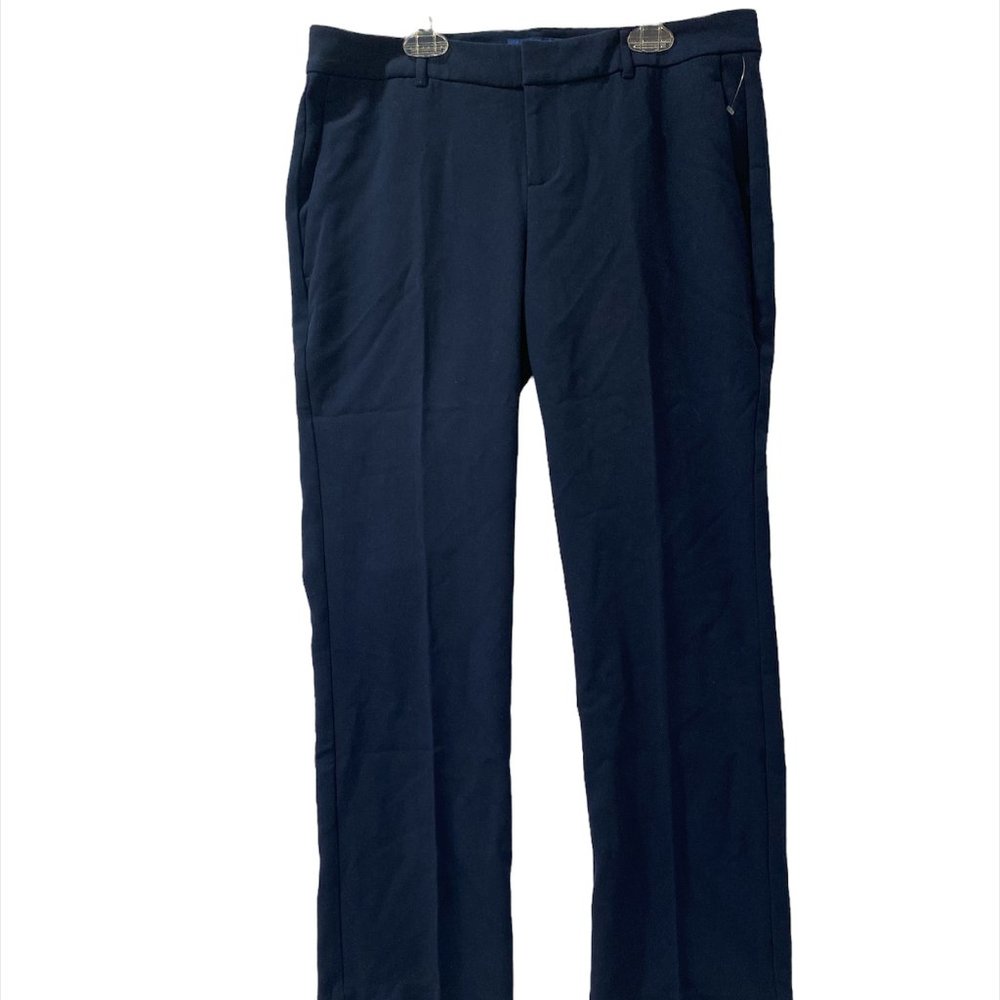 Old Navy Harper Pants Women's10 Petite Ankle Mid-Rise Navy 2 Pocket Zip Fly New